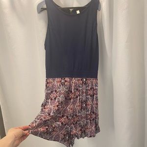 VERY flattering stretch tank/shorts onesie